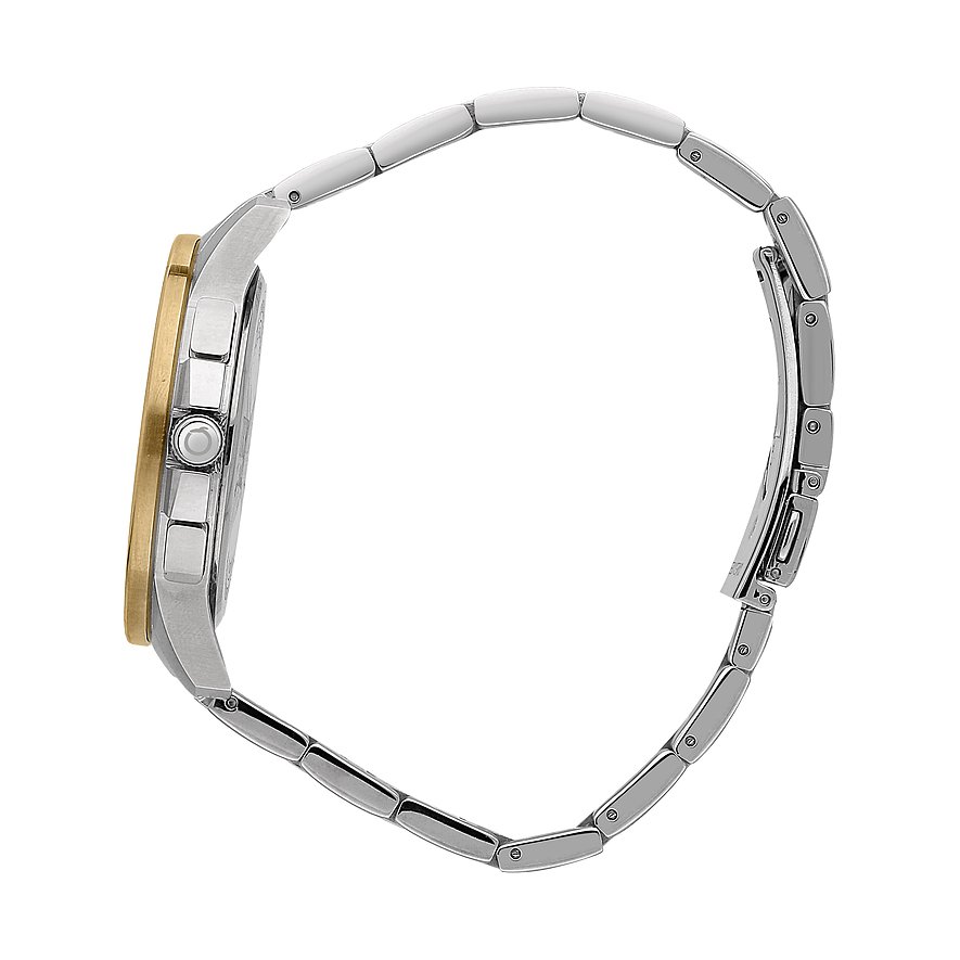 Trussardi damklocka med boett i rostfritt stål, bicolor, analog.