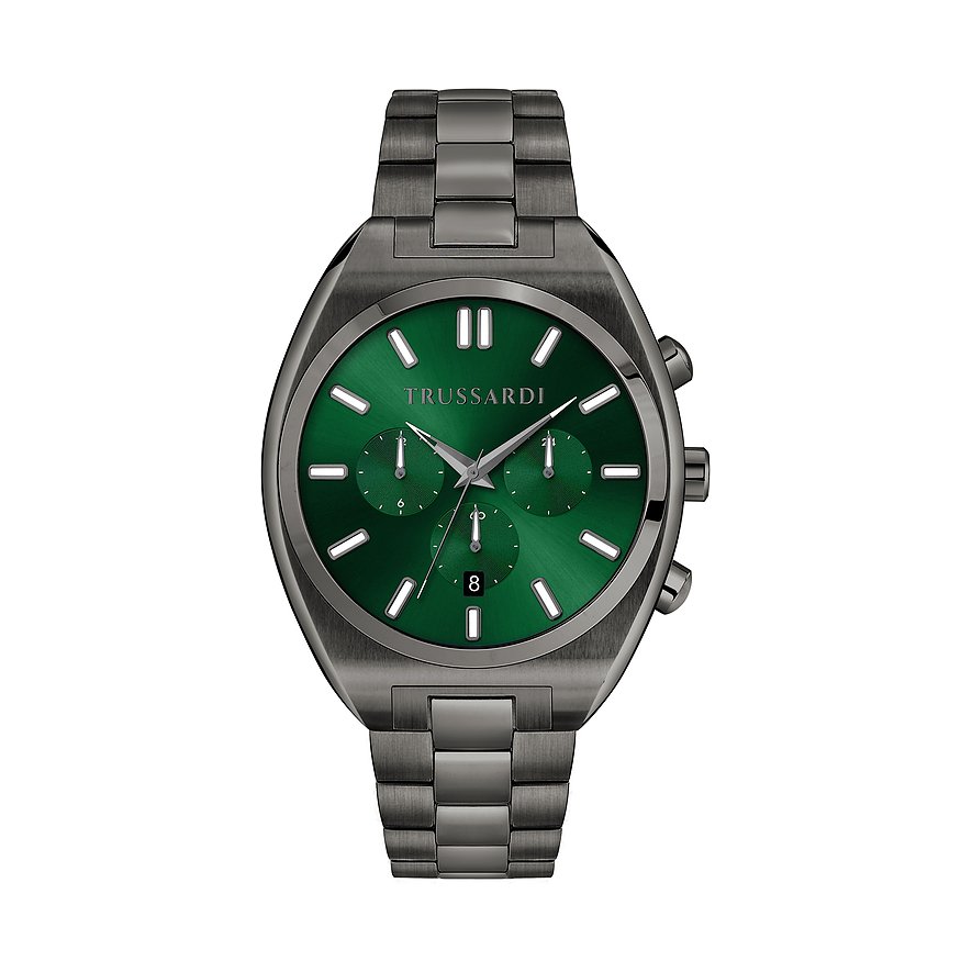 Trussardi Herrenuhr Metropolitan R2453159001, Herren, Edelstahl, Armband: Edelstahl, Quarz, analog