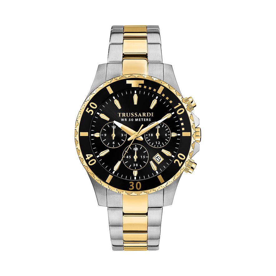 Trussardi Herrenuhr City Life R2453169002, Herren, Edelstahl, Armband: Edelstahl, Quarz, analog
