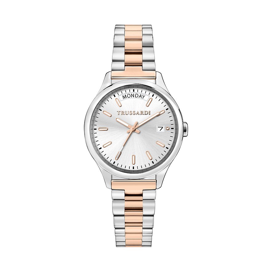 Trussardi Damenuhr City Life R2453170501, Damen, Edelstahl, Armband: Edelstahl, Quarz, analog