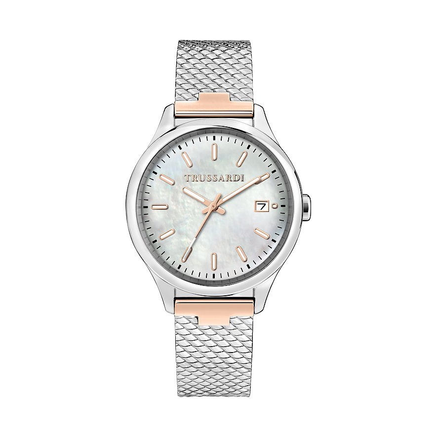 Trussardi Damenuhr City Life R2453170505, Damen, Edelstahl, Armband: Edelstahl, Quarz, analog