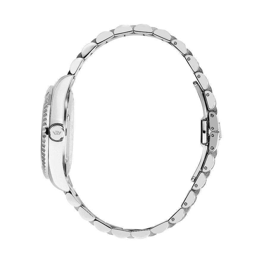 Philip Watch Herrenuhr aus Edelstahl mit silberfarbenem Gehäuse.