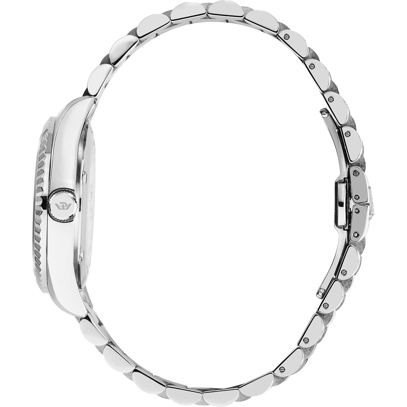 Philip Watch Herrenuhr aus Edelstahl mit silberfarbenem Gehäuse.