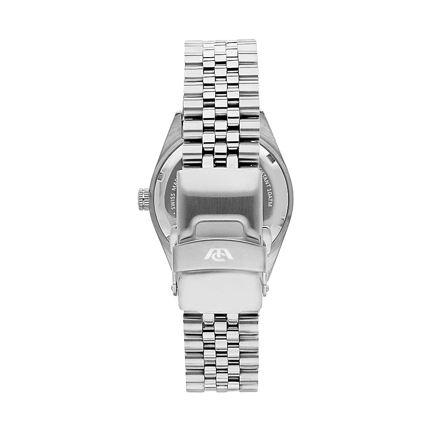 Philip Watch Herrenuhr aus Edelstahl mit Gliederarmband und Faltschließe.