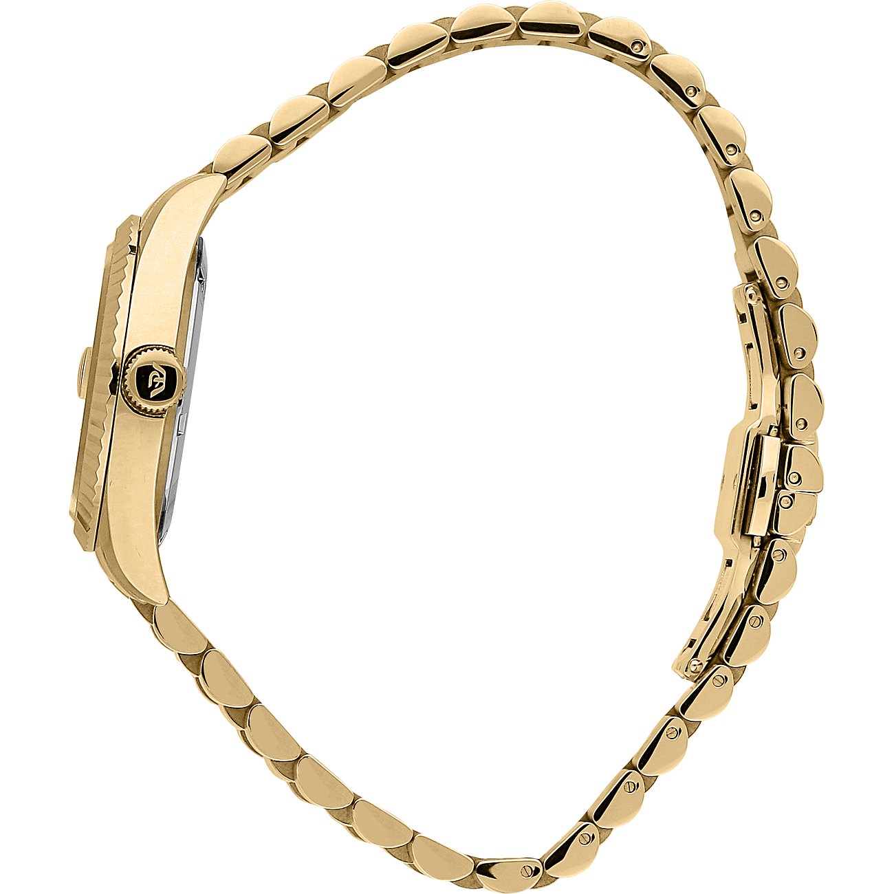 Philip Watch dameur i rustfrit stål, guldfarvet, med led-lænke.