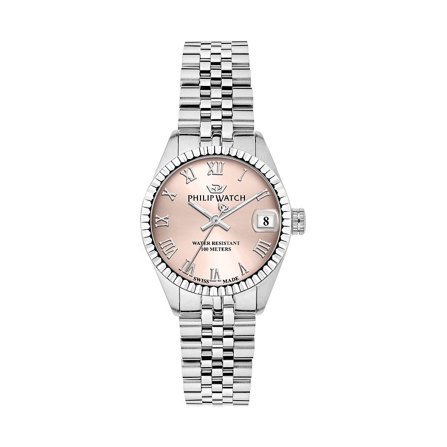 Philip Watch Damenuhr Caribe Urban R8253597599, Damen, Edelstahl, Armband: Edelstahl, Quarz, analog