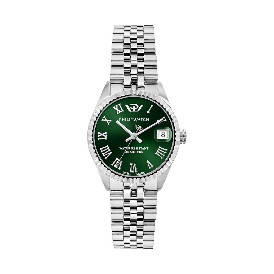Philip Watch Damenuhr Caribe Urban R8253597658, Damen, Edelstahl, Armband: Edelstahl, Quarz, analog