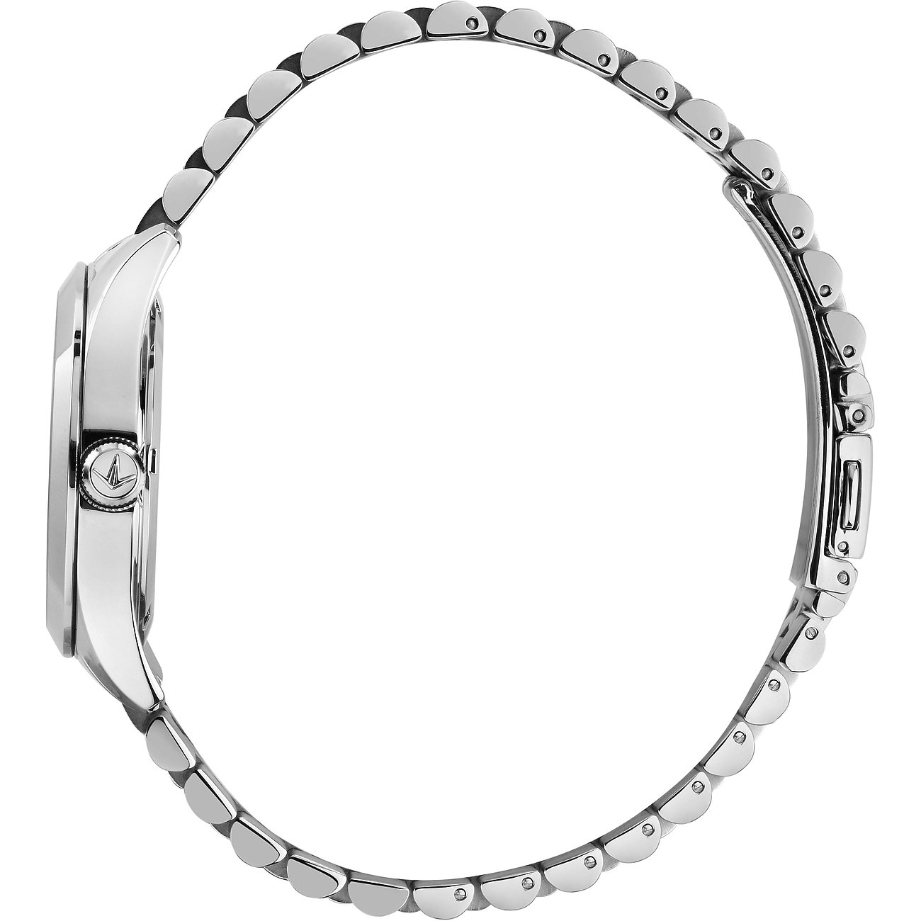 Lucien Rochat Damenuhr mit Edelstahlgehäuse und Gliederarmband.