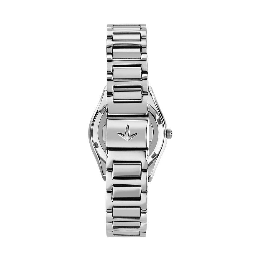 Lucien Rochat damklocka med boett i rostfritt stål, silverfärgad boett och armband.