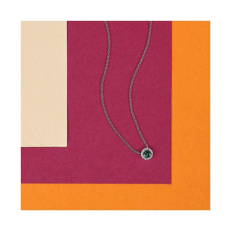 La Petite Story Silberkette mit Zirkonia und Pavéfassung.