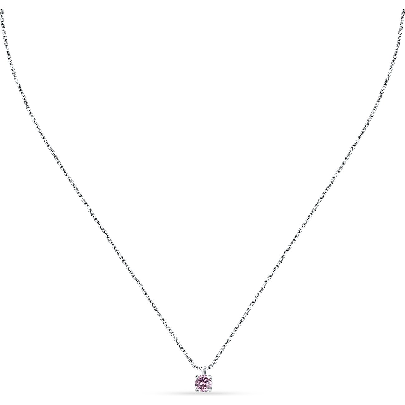 La Petite Story Silberkette mit Zirkonia-Anhänger, 925 Silber.