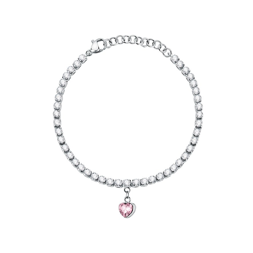 La Petite Story Armband Love, Kristall, Damen, Edelstahl, silber