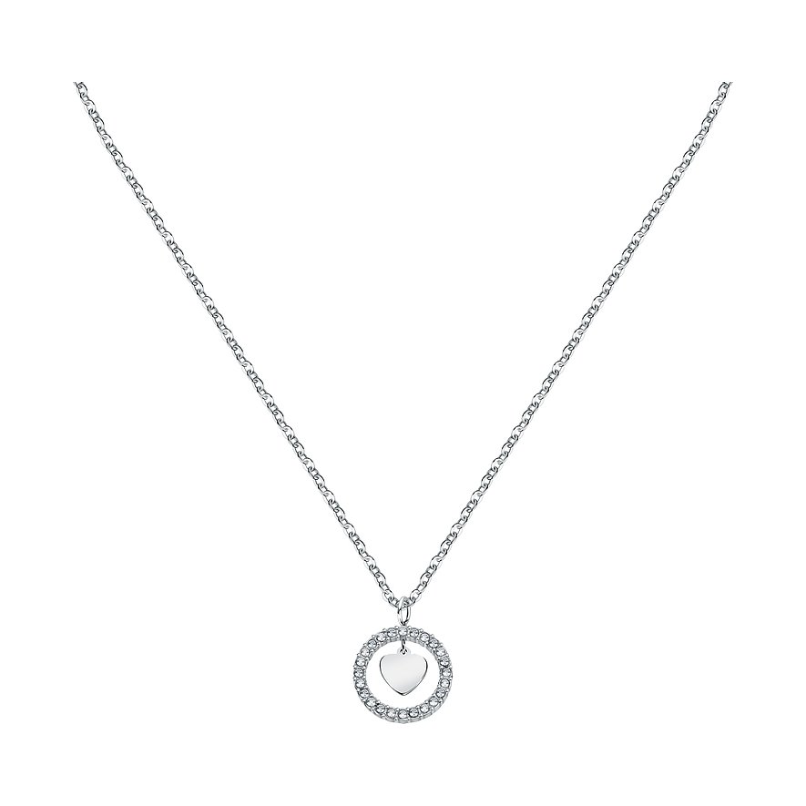 La Petite Story Kette Love, Kristall, Damen, Edelstahl, silber