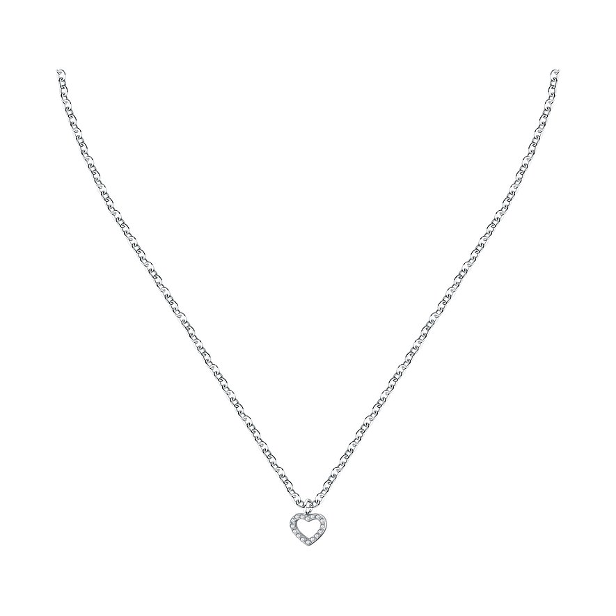 La Petite Story Kette Love, Kristall, Damen, Edelstahl, silber
