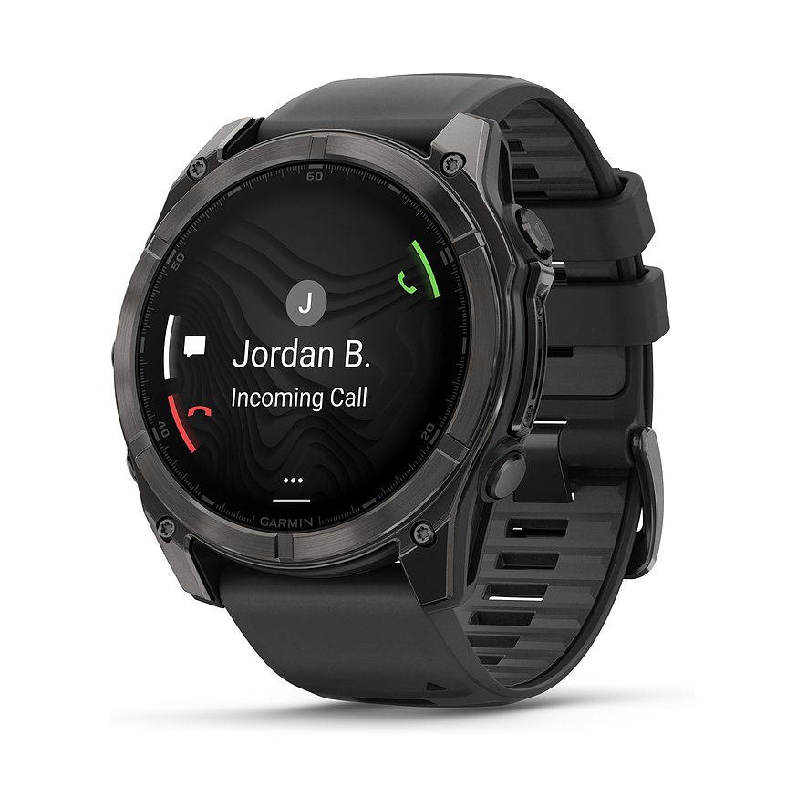 Garmin Smartwatch Fenix  8 - 51 mm AMOLED Sapphire Schwarz Carbongrau Titan DLC  010-02905-21