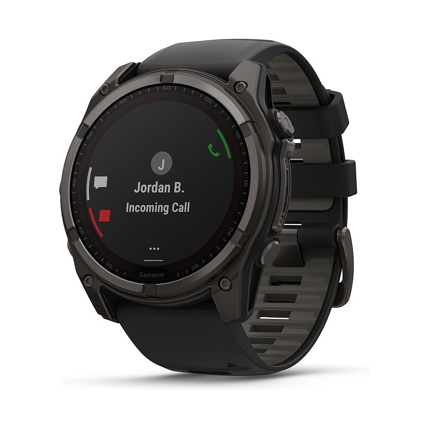 Garmin Smartwatch Fenix  8 - 51 mm Solar Sapphire Graphit Carbongrau Titan DLC  010-02907-11