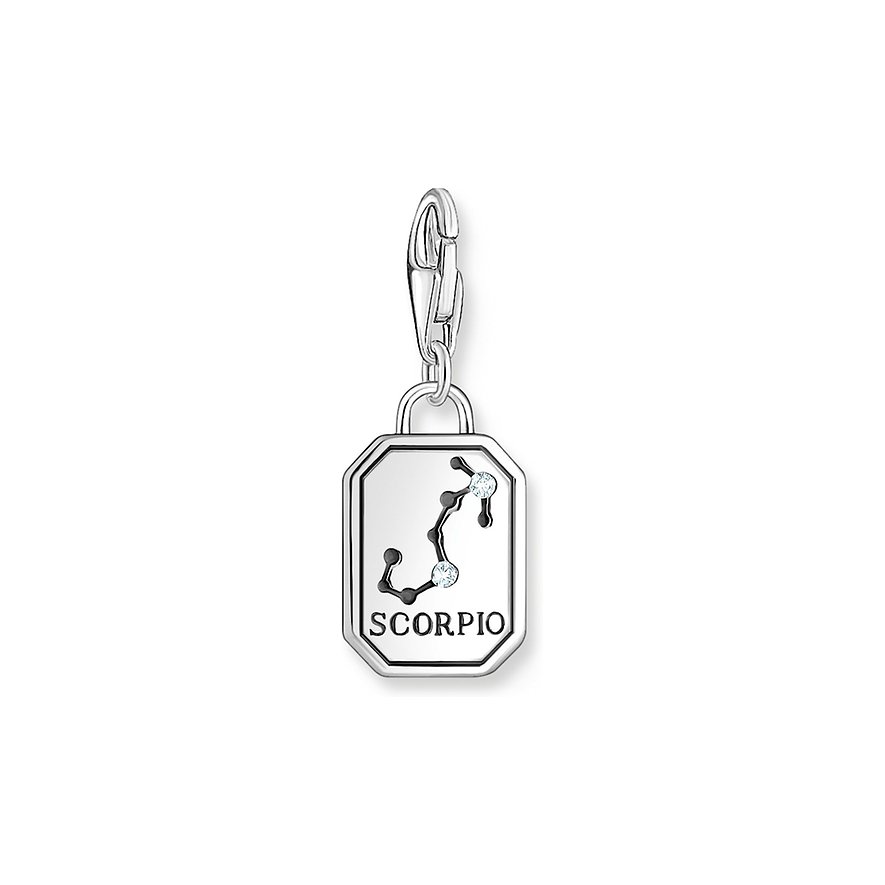 Thomas Sabo Anhängeschmuck aus 925er Silber mit Zirkonia und Skorpion-Symbol.
