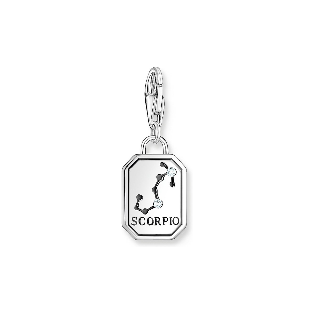 Thomas Sabo Anhängeschmuck aus 925er Silber mit Zirkonia und Skorpion-Symbol.