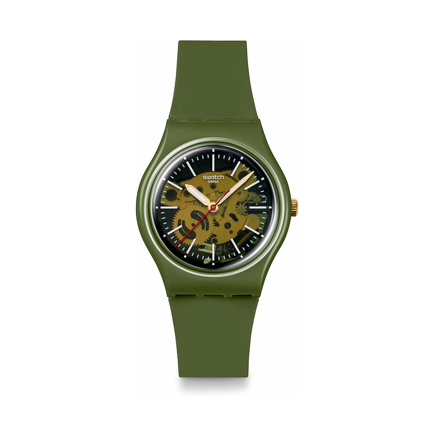 Swatch Unisexuhr 2408 SWATCH ESSENTIALS SO28G110, Unisex, Kunststoff, Armband: Kunststoff, Quarz, analog