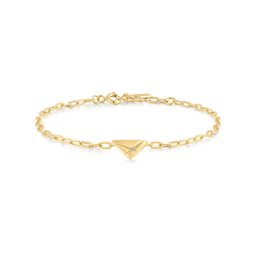 Ania Haie Armband Sunshine Chaser, Damen, 925er Silber, gold