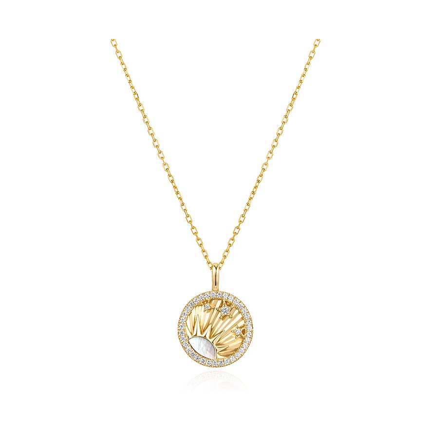 Ania Haie Kette Sunshine Chaser, Damen, 925er Silber, gold
