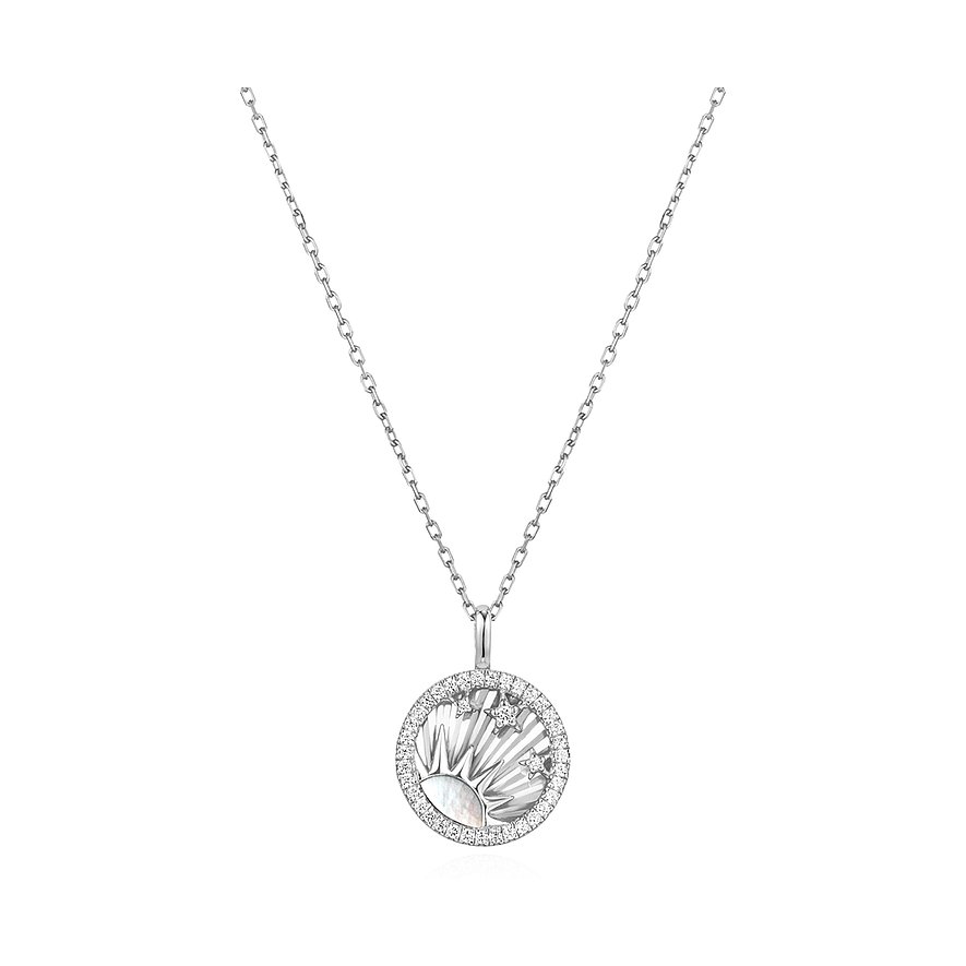 Ania Haie Kette Sunshine Chaser, Damen, 925er Silber, silber