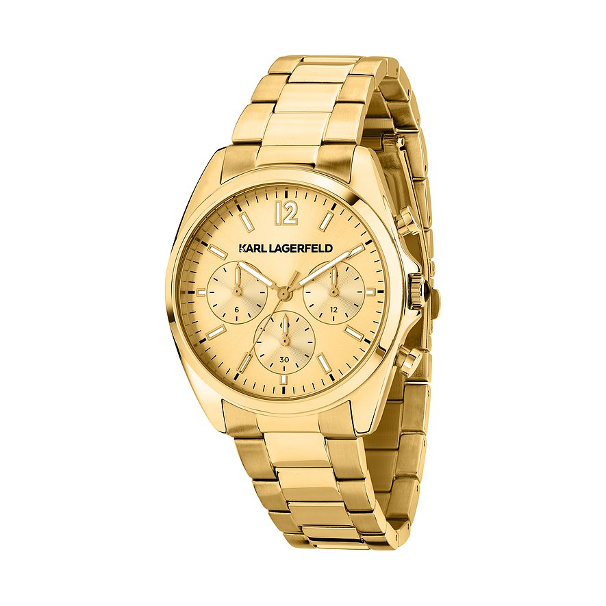 Karl Lagerfeld Damenuhr R0553101502, Damen, Edelstahl, Armband: Edelstahl, Quarz, analog