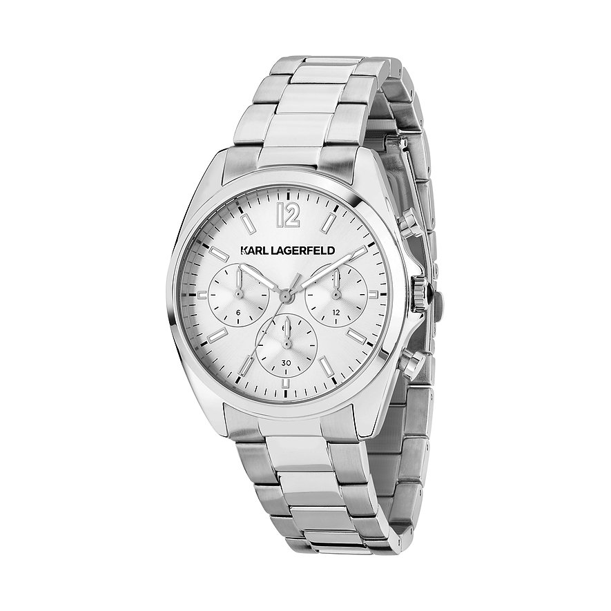 Karl Lagerfeld Damenuhr R0553101503, Damen, Edelstahl, Armband: Edelstahl, Quarz, analog