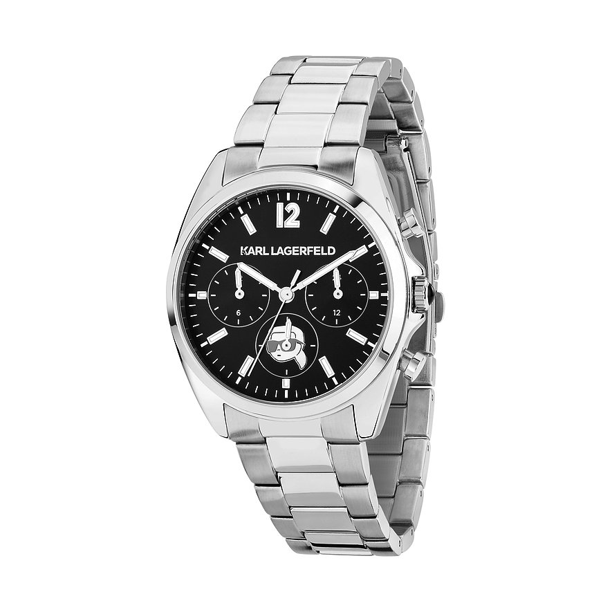 Karl Lagerfeld Damenuhr R0553101504, Damen, Edelstahl, Armband: Edelstahl, Quarz, analog