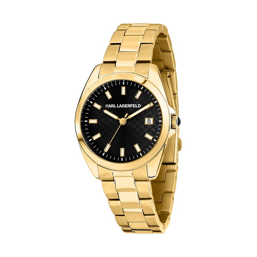 Karl Lagerfeld Damenuhr R0553101506, Damen, Edelstahl, Armband: Edelstahl, Quarz, analog