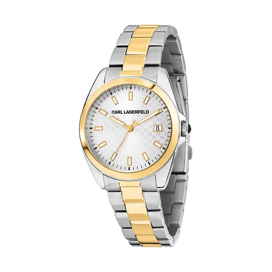 Karl Lagerfeld Damenuhr R0553101507, Damen, Edelstahl, Armband: Edelstahl, Quarz, analog