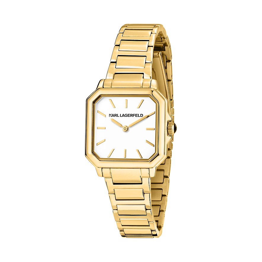 Karl Lagerfeld Damenuhr R0553102505, Damen, Edelstahl, Armband: Edelstahl, Quarz, analog