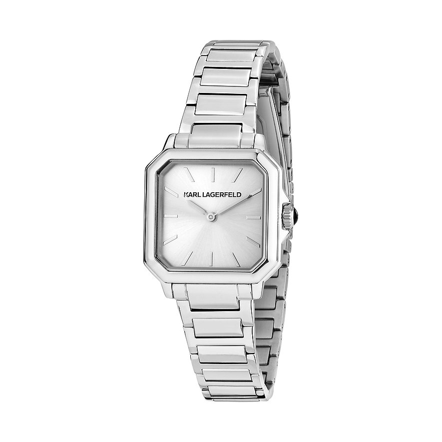 Karl Lagerfeld Damenuhr R0553102506, Damen, Edelstahl, Armband: Edelstahl, Quarz, analog