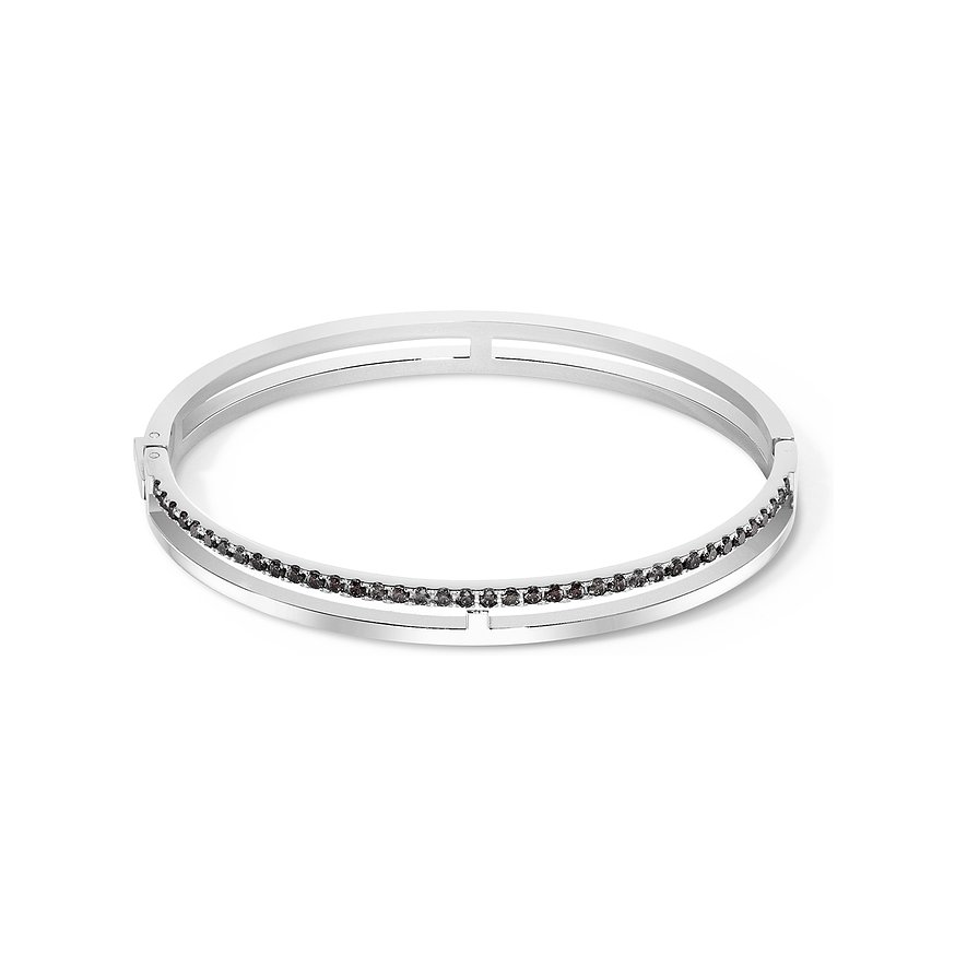 Coeur de Lion Armreif, Damen, Edelstahl, schwarz