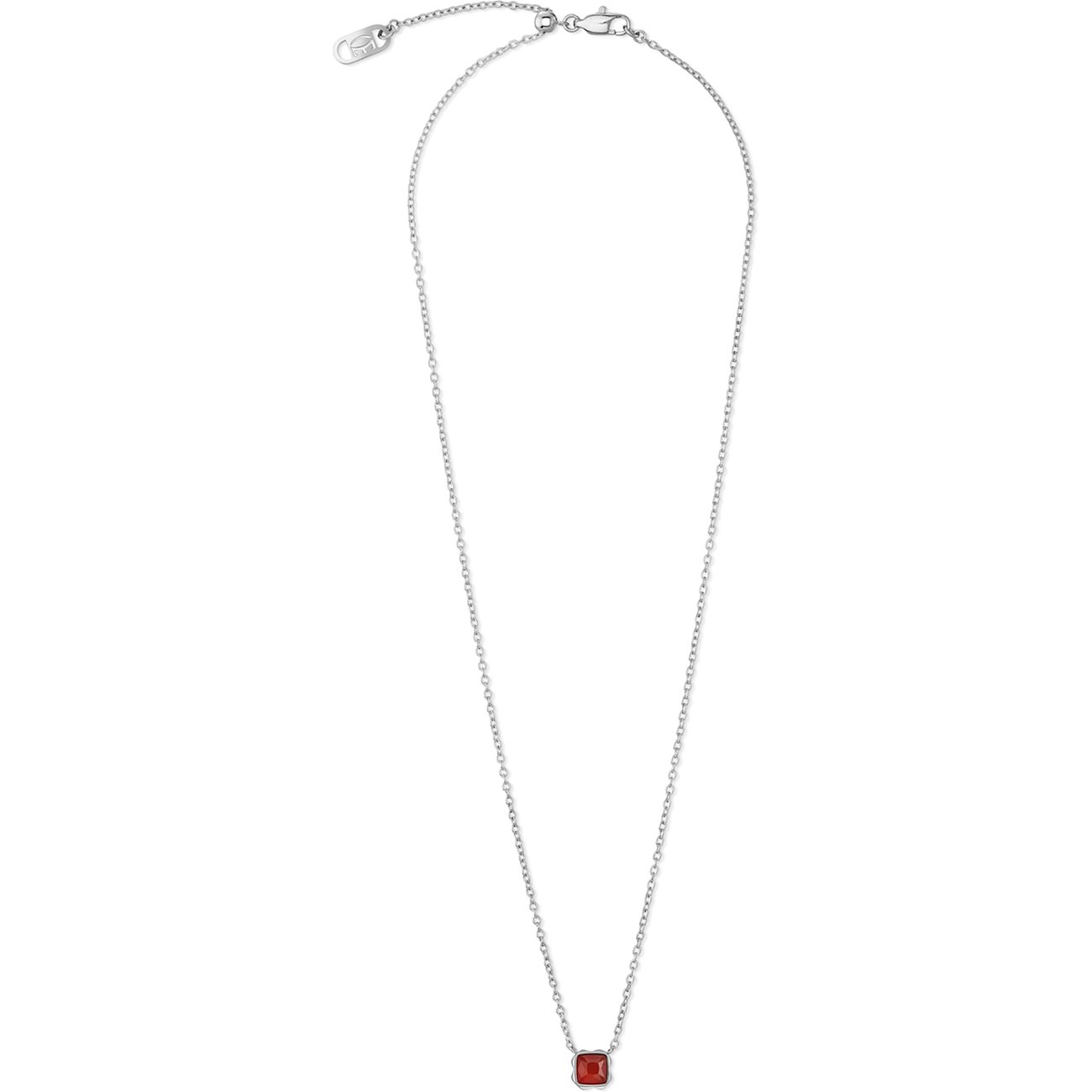 Coeur de Lion rustfrit stål sæt med rød sten.