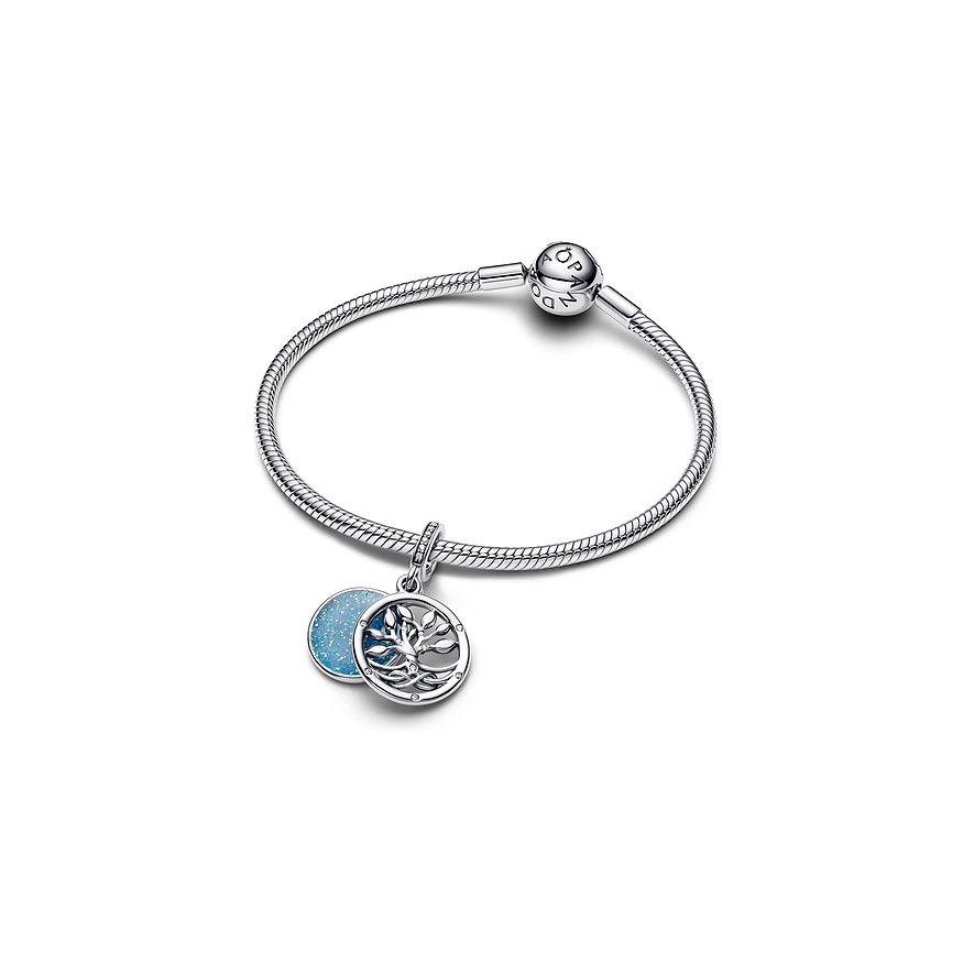 Pandora Schlangenkettenarmband Silber, runder 