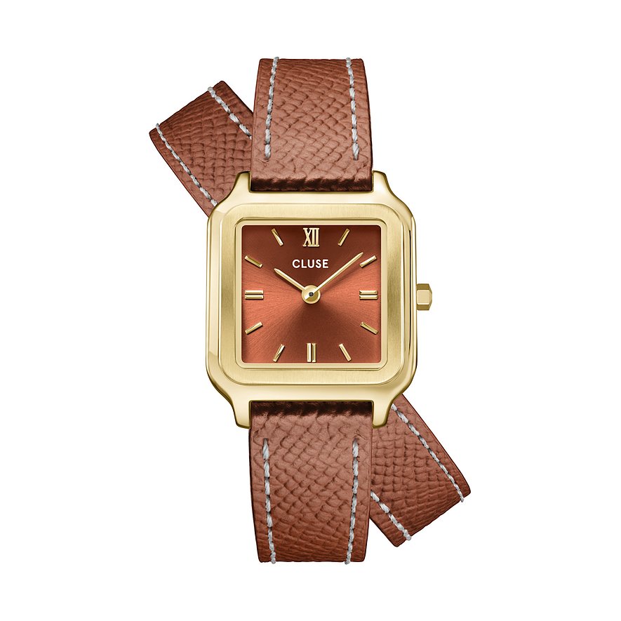 Cluse Damenuhr Gracieuse Petite CW11810, Damen, Metall, Armband: Leder, Quarz, analog