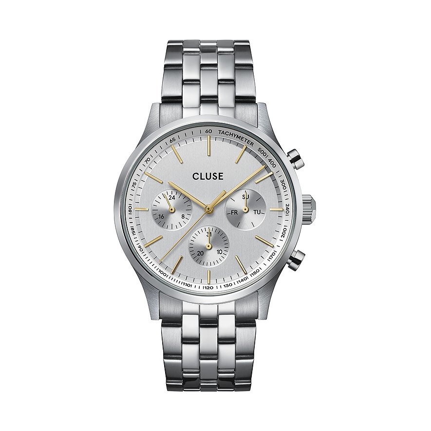 Cluse Herrenuhr Anthéor CW21010, Herren, Metall, Armband: Edelstahl, Quarz, analog