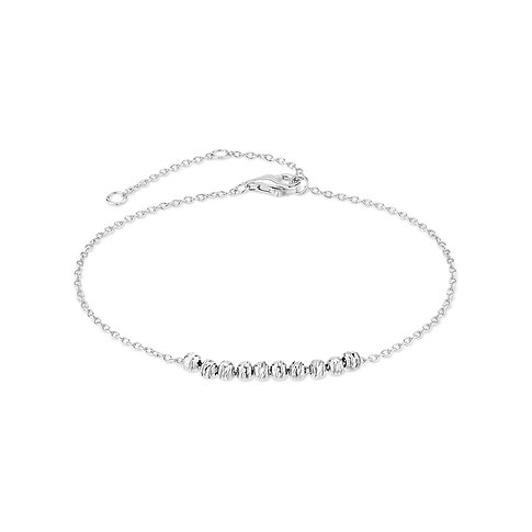 Bracelet Tamaris en argent 925 avec perles à facettes, fermoir mousqueton.