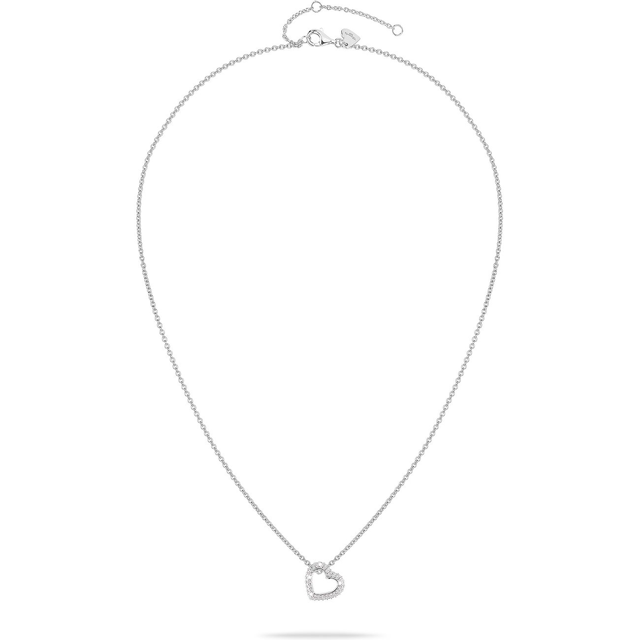 Tamaris Halsschmuck aus 925er Silber mit Zirkonia im Herzdesign.