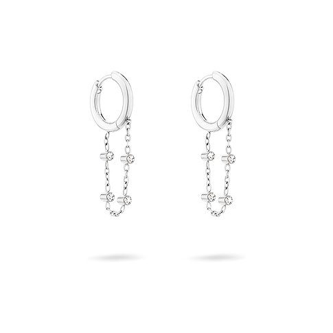 Orecchini Tamaris in acciaio inossidabile con pietre di vetro.