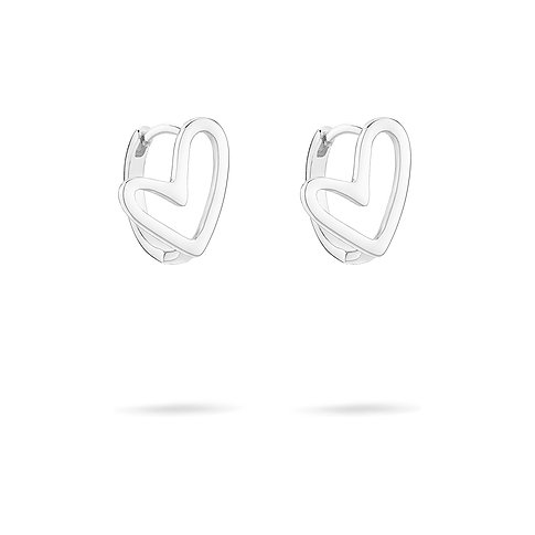 Tamaris Ohrringe aus Edelstahl mit Herz-Design.