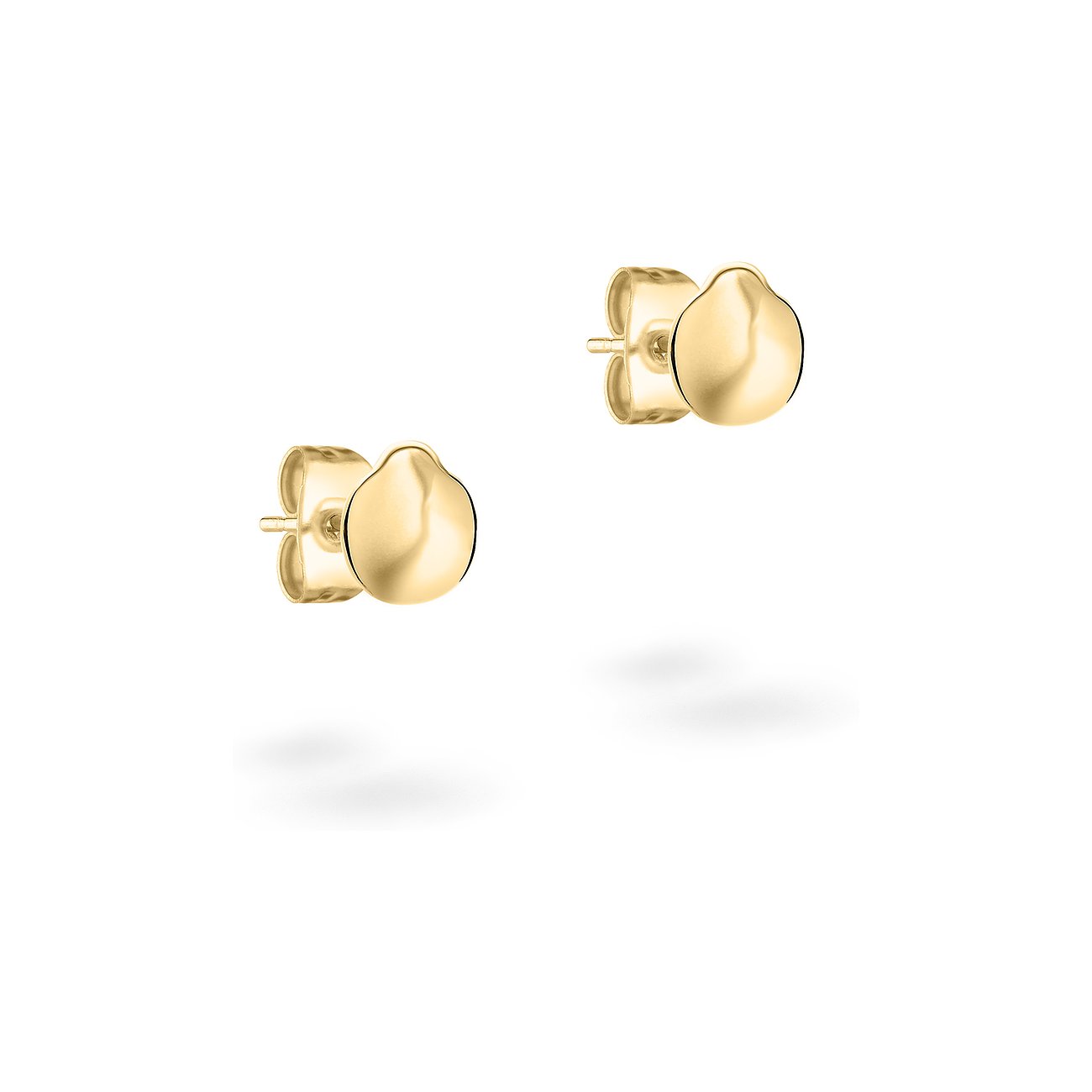 Tamaris Ohrstecker aus Edelstahl, goldfarben, Tropfenform.