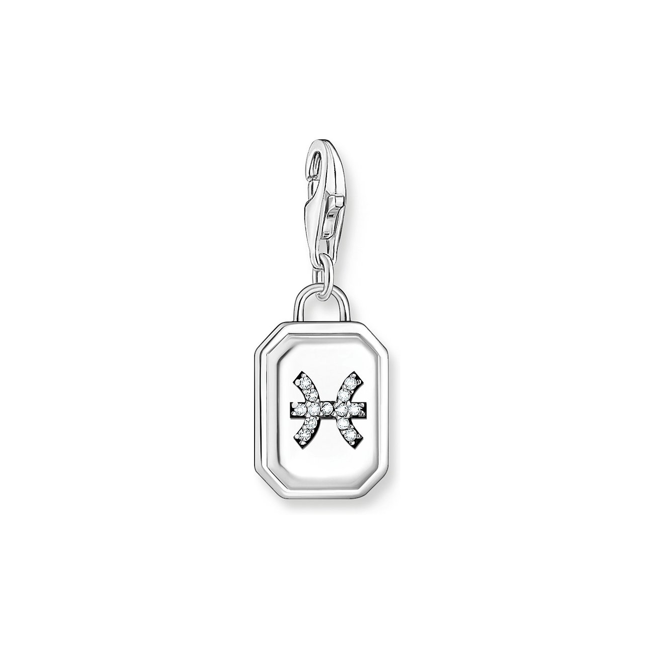 Thomas Sabo Anhänger aus 925er Silber mit Zirkonia und Karabinerverschluss.