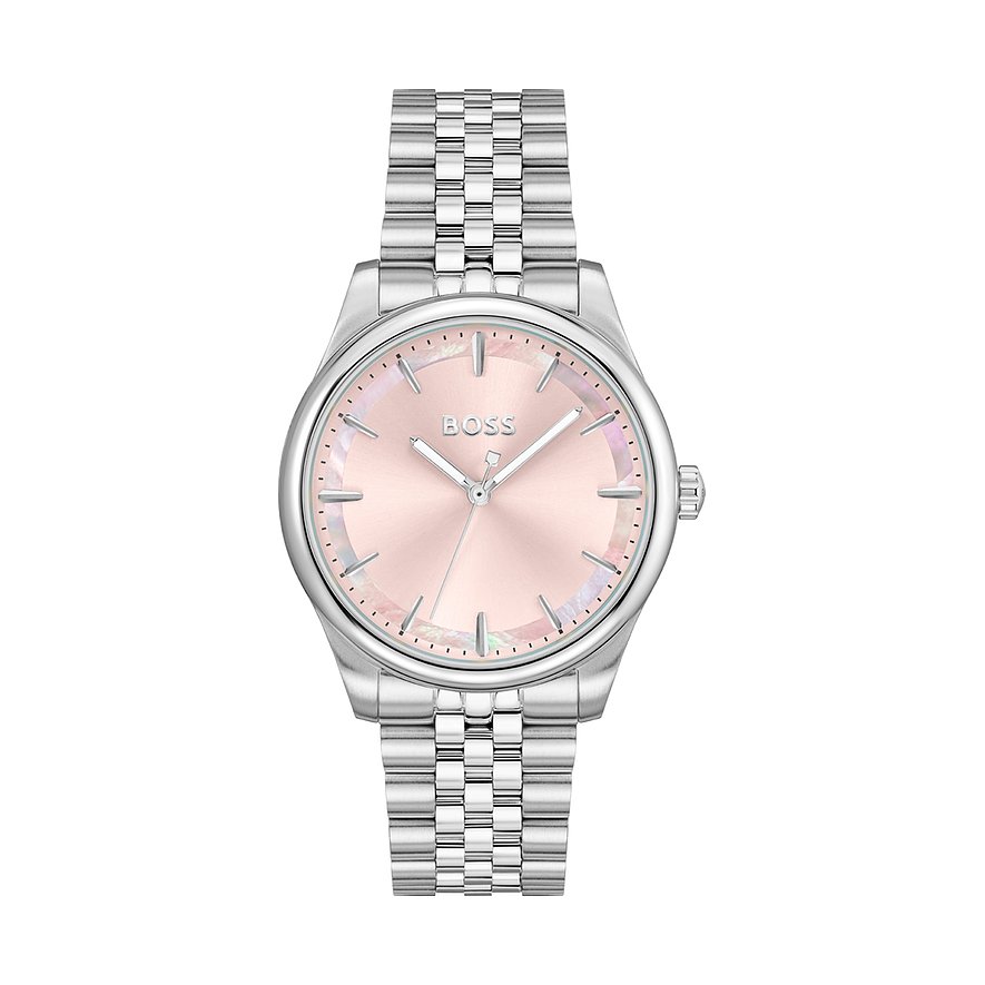 Boss Damenuhr Graceful 1502776, Damen, Edelstahl, Armband: Edelstahl, Quarz, analog