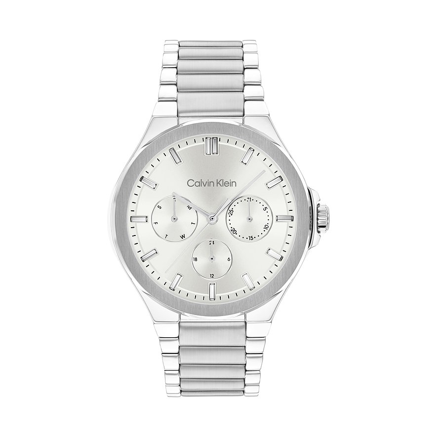Calvin Klein Damenuhr Vibrancy 25100054, Damen, Edelstahl, Armband: Edelstahl, Quarz, analog