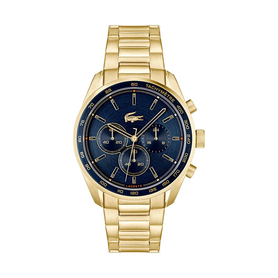 Lacoste Herrenuhr Boston 2011381, Herren, Edelstahl, Armband: Edelstahl, Quarz, analog