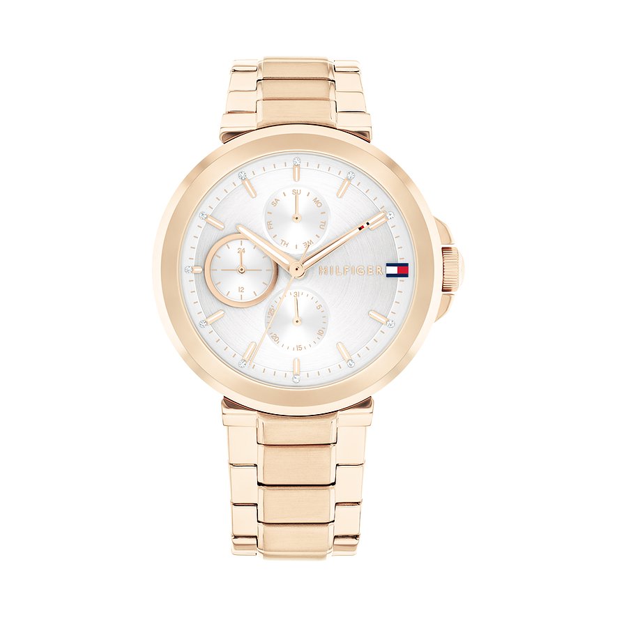 Tommy Hilfiger Damenuhr Lori 1782756, Damen, Edelstahl, Armband: Edelstahl, Quarz, analog