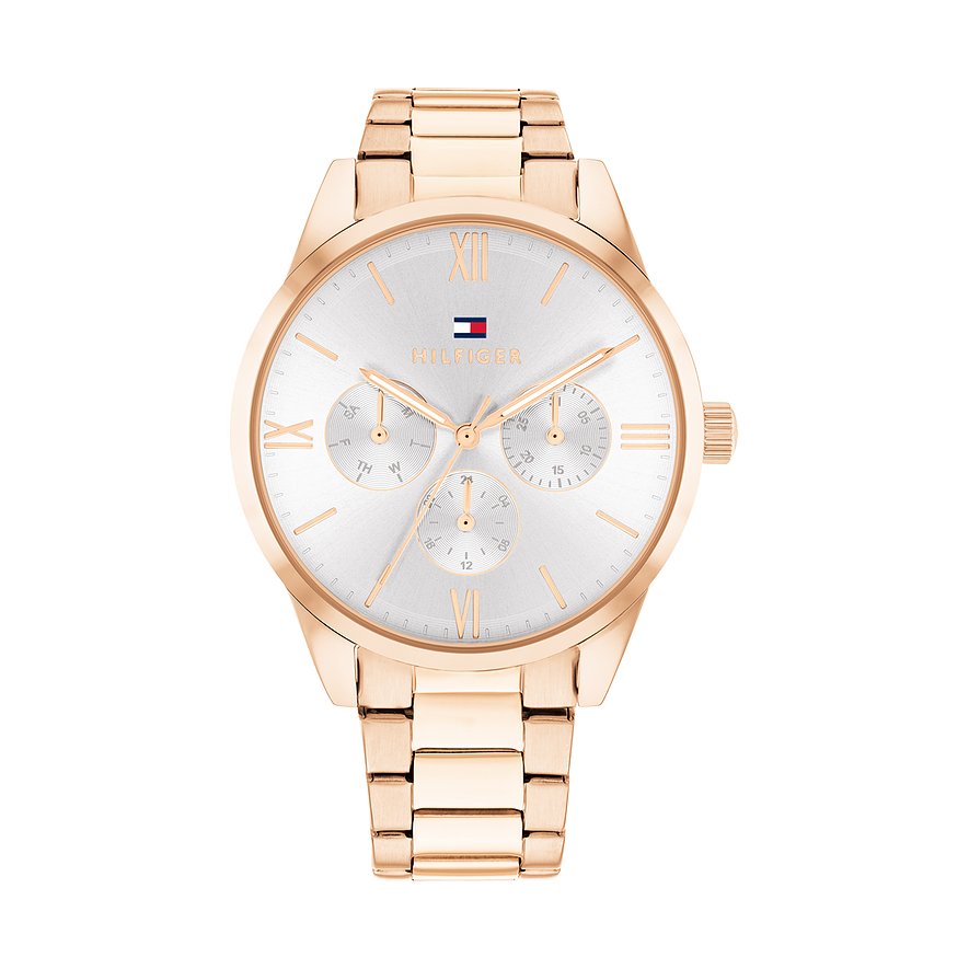 Tommy Hilfiger Damenuhr Camille 1782747, Damen, Edelstahl, Armband: Edelstahl, Quarz, analog