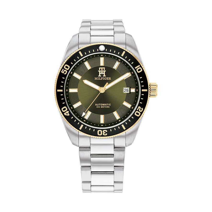 Tommy Hilfiger Herrenuhr Th85 1792155, Herren, Edelstahl, Armband: Edelstahl, Automatik, analog
